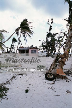 Aftermath from Hurricane Ivan, Grand Cayman, Cayman Islands