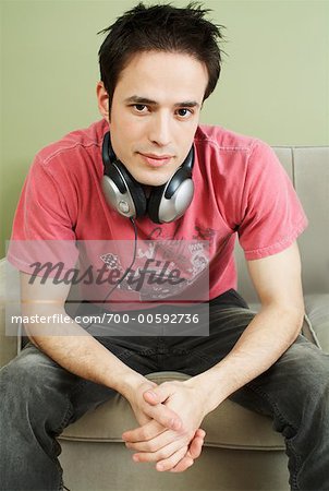 Portrait of Man With Headphones