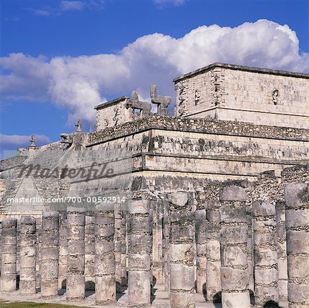 Temple of the Warriors, Chichen-Itza, Yucatan, Mexico