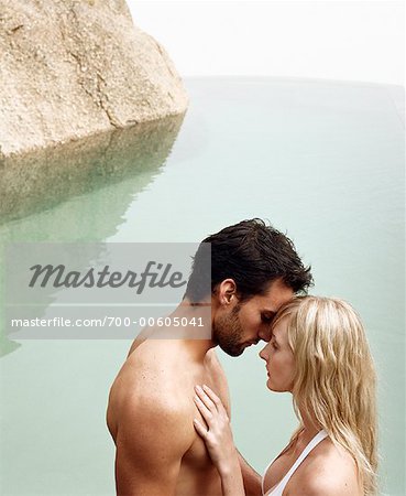 Couple Standing in Water