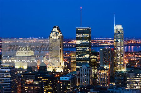 Vue du Mont-Royal, Montréal, Québec, Canada