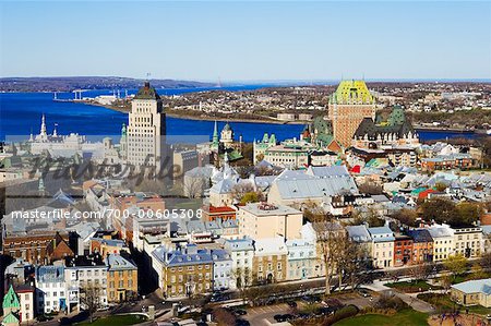 Luftbild der Stadt Québec, Québec, Kanada
