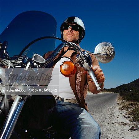 Man Riding Motorcycle