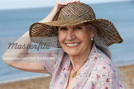 Portrait of Woman on Beach