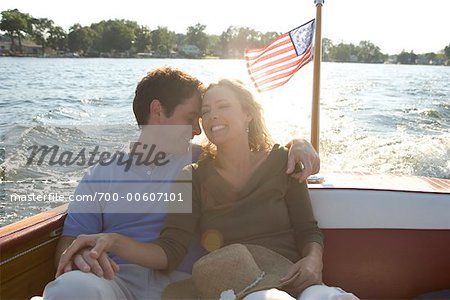 Paar im Boot