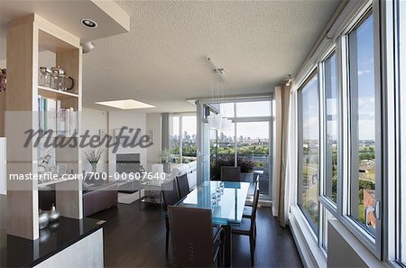 Interior of Condominium, Nun's Island, Montreal, Quebec, Canada