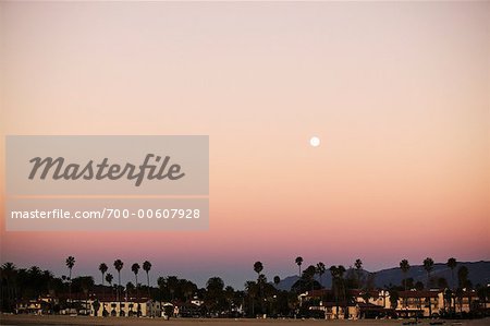 Vue d'ensemble de la ville, Santa Barbara, Californie, USA