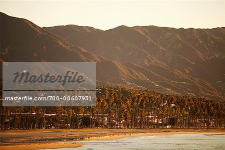 Montagne et littoral, Santa Barbara, Californie