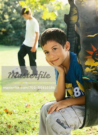 Boy on Swing