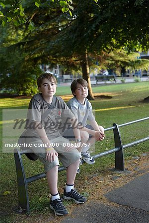 Boys in East Park, Southampton, England