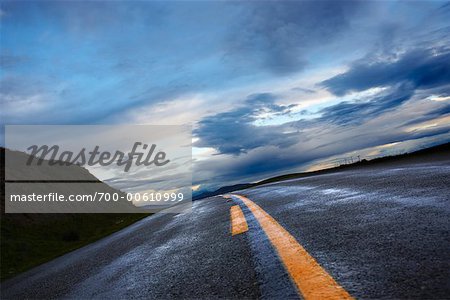 Empty Road, California, USA