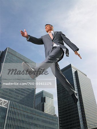 Businessman Floating