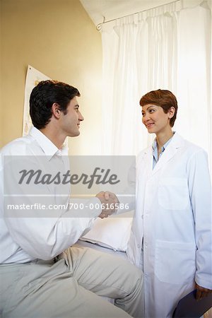 Doctor and Patient in Examining Room