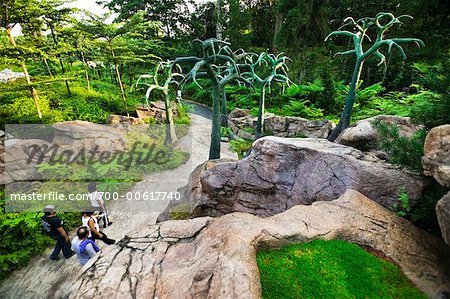 Tourists Walking Through Singapore Botanical Gardens, Singapore