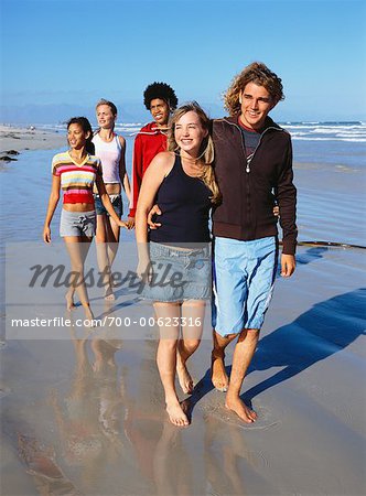 Adolescents à la plage
