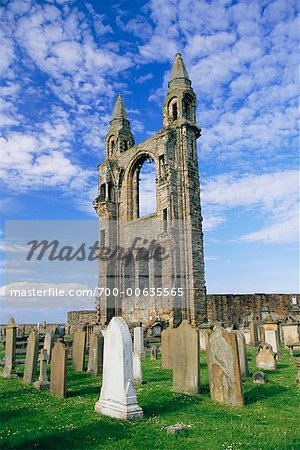 Ruins of St Andrews Cathedral, Scotland