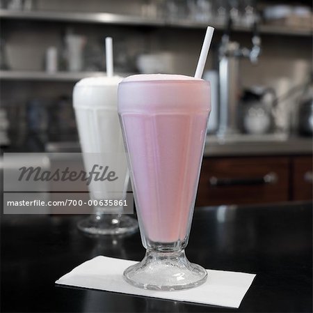 Milkshake on Diner Counter