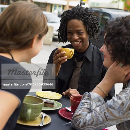 Friends on Cafe Patio