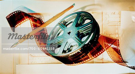 Film Reel and Calligraphy Pen