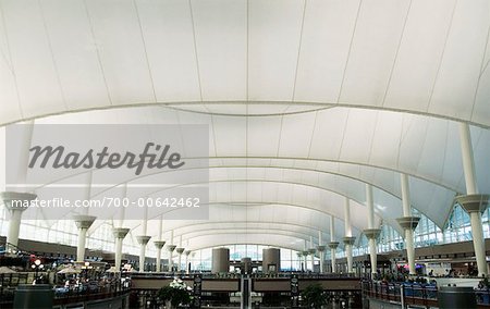 Haupt-Terminal, Flughafen Denver, Colorado, USA