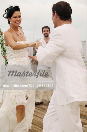 Bride and Groom Dancing