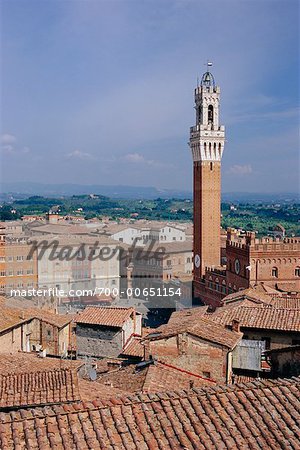 Torre del Mangia, Siena, Toskana, Italien