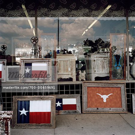 Außenseite der Geschenkeladen, Austin, Texas, USA