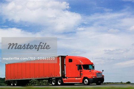 Transport Truck on Highway