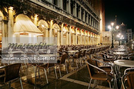 Café trottoir, Venise, Italie