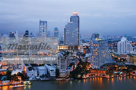 Skyline at Dusk, Bangkok, Thailand