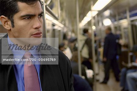 Businessman in Subway