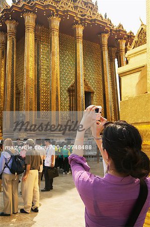 Frau Aufnahme des Grand Palace, Bangkok, Thailand