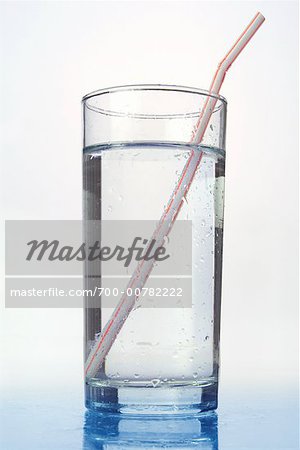 Glass of Water with Straw