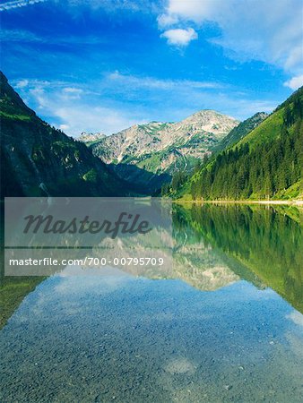 Vilsalpsee Lake, Tannheim, Tyrol, Autriche