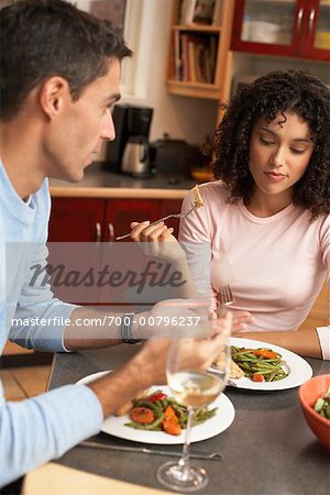 Couple Eating Dinner