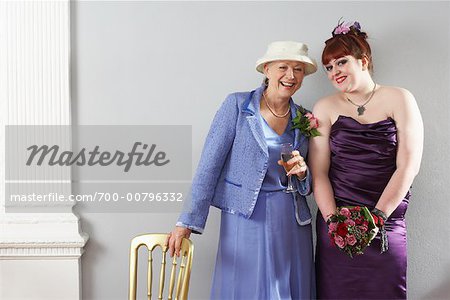 Portrait of Bridesmaid And Wedding Guest