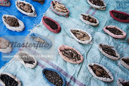 Gewürze zu verkaufen, Madhya Pradesh, Indien