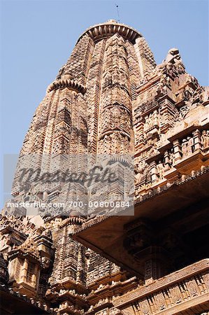 Tempel, Khajuraho, Madhya Pradesh, Indien