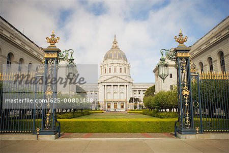 Fassade des Gebäudes, Rathaus, San Francisco, Kalifornien, USA