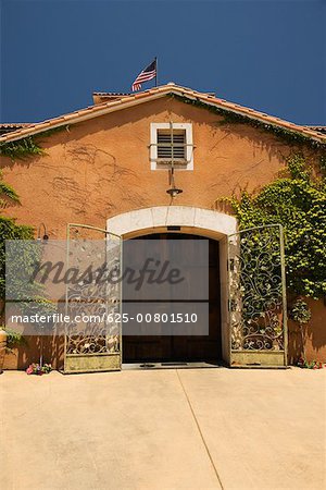 Facade of a winery, Napa Valley, California, USA