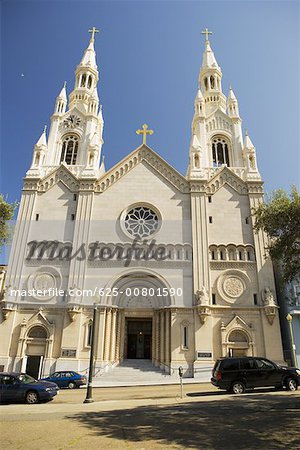 Facade of a church, San Francisco California, USA