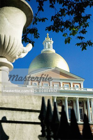 Low angle view of a building, State House, Boston, Massachusetts, USA