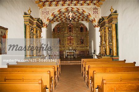 Interiors of a church