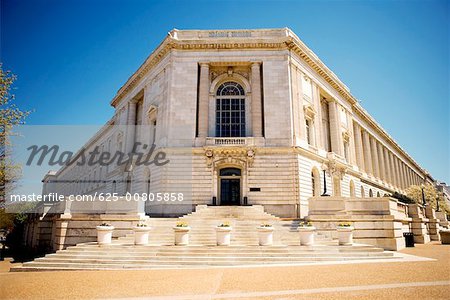 Low angle view of the Russell Senate Office Building, Washington DC, USA