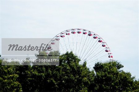 Low angle view of a ferris wheel, Navy Pier Park, Chicago, Illinois USA