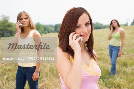 Frauen im Bereich Mobiltelefone