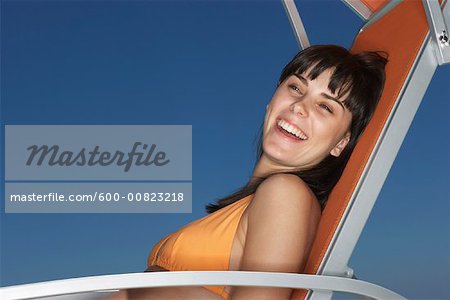 Woman At Poolside