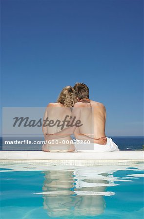Man and Woman At Poolside