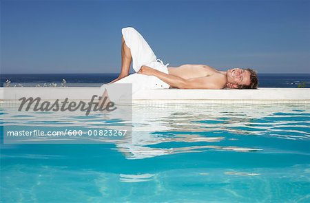 Man At Poolside