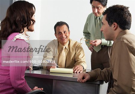 Couple with Financial Advisors